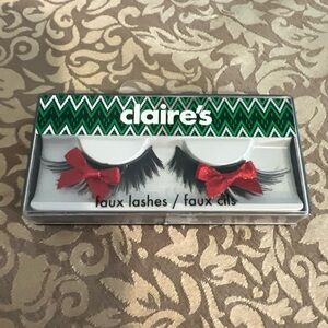 Claire’s Faux Lashes With Red Ribbon